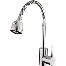 Смеситель F44899-1 на кухню гибк. излив нерж. FRAP