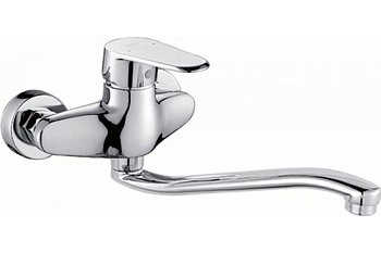 Смеситель  для кухни настен. с плоским длин изливом POTATO P4609