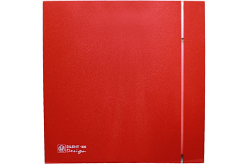 Вентилятор SILENT 100CZ DESIGN 4C RED красный обратный клапан,подшибникSP 4цветные полоски