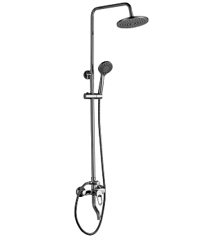 Смеситель одноруч. (35мм) B35-46 для ванны с верх.лейкой Троп.дождь с пов.излив.70мм и 3-ф ROSSINKA