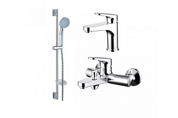 Смеситель для раковины и ванны набор 3 в 1 ELER BRAVAT