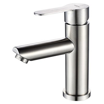 Смеситель L71003 для умывальника нерж.с гайкой LEDEME