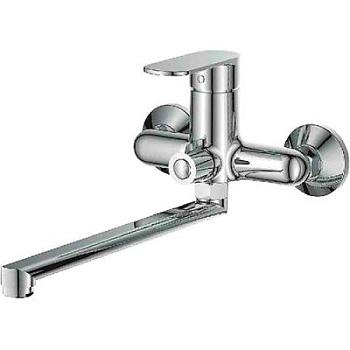 Смеситель L2210 (40) для ванны с длинным изливом дивертор в корпусе LEDEME   