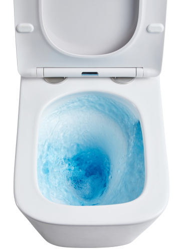 Унитаз Azario Teramo подвесной безободков антивсплеск Торнадо 490*345*355