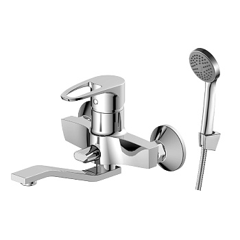 Смеситель DR70044 одноручный универсальный с поворот.изливом 20см, хром DECOROOM