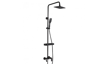 Смеситель LM7002BL для ваны хром ТРОПИК черн.мат. LEMARK