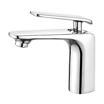 Смеситель L1074 для умывальника с гайкой, шаровый латунь LEDEME