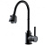 Смеситель F40993-6 на кухню гибк. излив ЧЕРН. FRAP