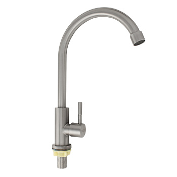 Кран на одну воду, из нержавеющей стали марки 304 MAGNUS