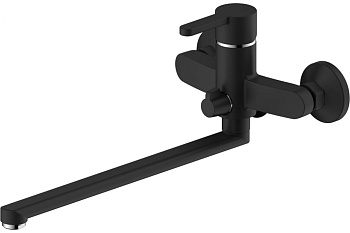 Смеситель для ванны с длинным изливом TORRES 17221TRB Черный OLIVE'S