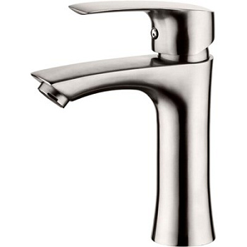 Смеситель L71001 для умывальника с гайкой (нерж) LEDEME