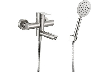 Смеситель для ванны кор. излив сатин Fashun A53001