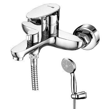 Смеситель LM0214C "HEPO" для ванны короткий излив с керам. пластиной LEMARK