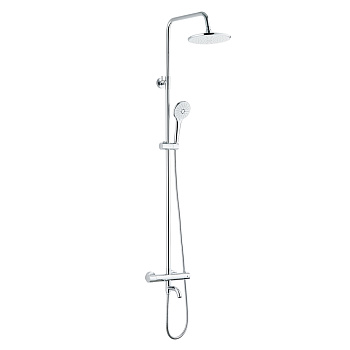 Смеситель для ванны с термостатом и верхним душем хром TERMO 34511TM OLIVE'S