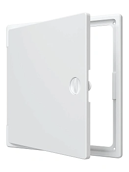 Люк-дверца EVECS (бел.пласт.с задвижкой 250*250) ЛТ 2525 П