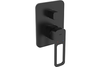 Смеситель  SLIBL00i67 встраиваемый с двумя выходами  черный Slide IDDIS