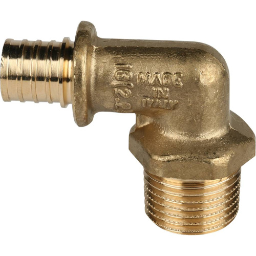 Угольник с наружной резьбой 16xR 1/2" для труб из сшитого полиэтилена аксиальный STOUT 