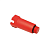 Заглушка  1/2 (резьба) длинная красная с резинкой Ekoplastik