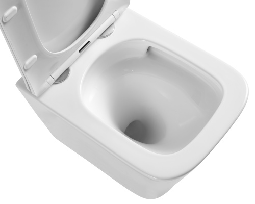 Унитаз Azario Teramo подвесной безободков антивсплеск Торнадо 490*345*355