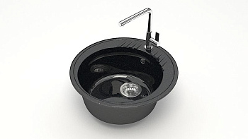 Мойка кухонная кварцевая Redo RG-006 черная