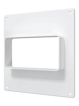 Площадка торцевая  ПВХ ERA 150x150 фланец 55x110  (511ПТП)